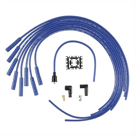 8 Mm. 4000 Series Blue Graphite Spark Plug Wire Set